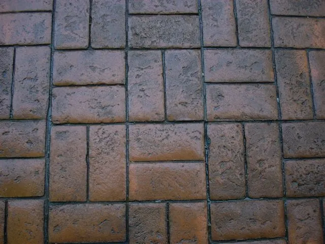 Brick pattern paving detail